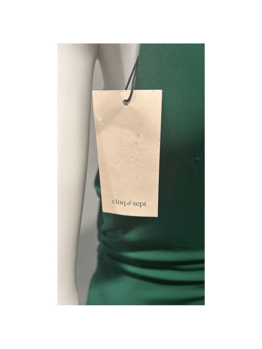 Cinq a Sept Green Rori Midi Dress Size 14 - Picture 10 of 13